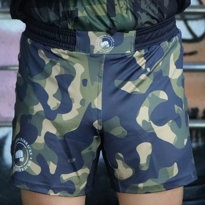 Men's Yoke Shorts with Front/Back Buckle with Slit and No Pocket