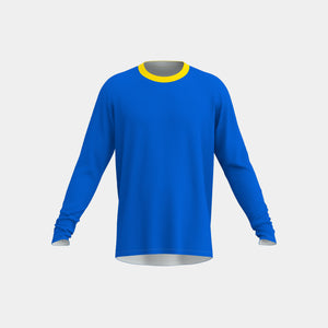 Adult Crew Neck LS Shirt with Tail Drop