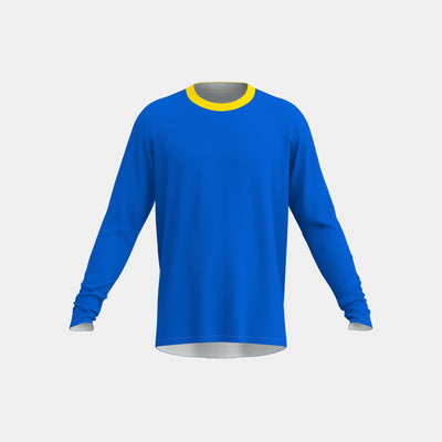 Adult Crew Neck LS Shirt with Tail Drop