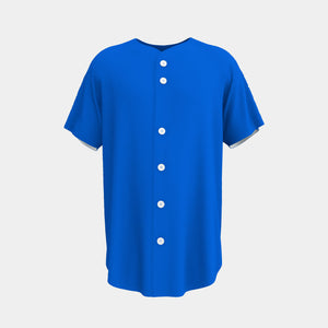 Adult Full Button Baseball Jersey Curved Bottom Hem