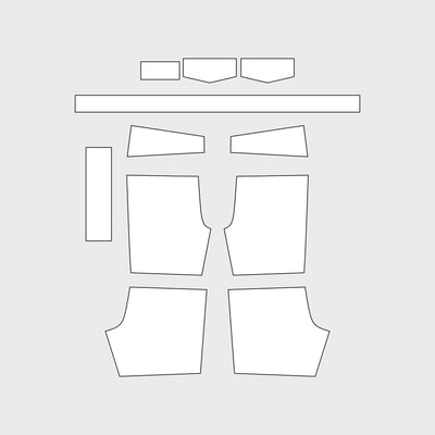 Adult Yoke Shorts with Front/Back Buckle with Slit and No Pocket (MGS-035)