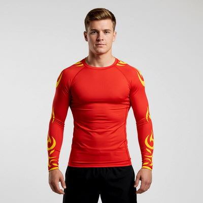 Fiery Men’s Rash Guard (Long Sleeve)
