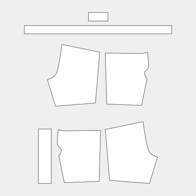 Adult Grappling Shorts without Back Yoke (TC292-MGS)