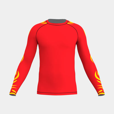 Fiery Men’s Rash Guard (Long Sleeve)