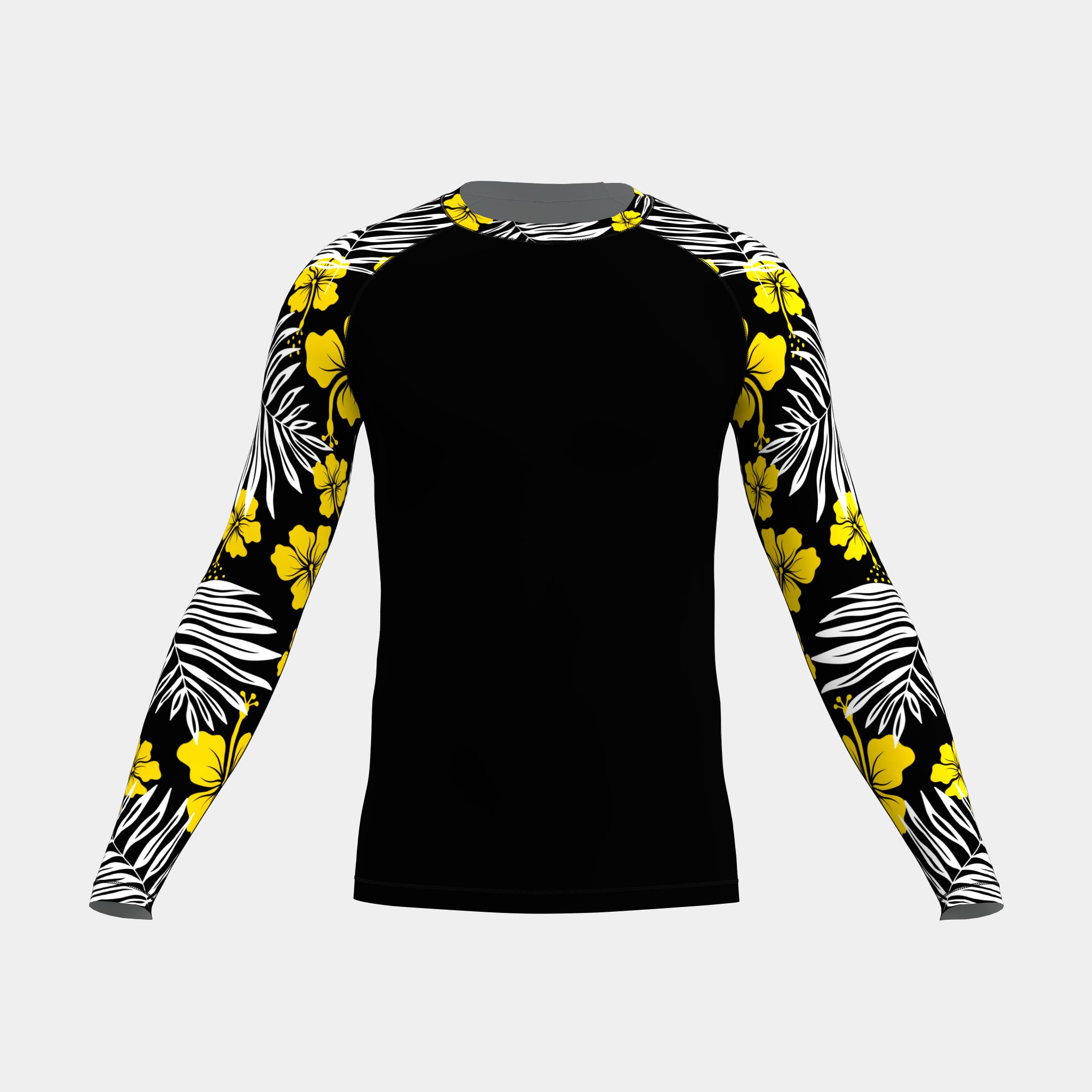 Bloom Strike Men’s Rash Guard (Long Sleeve) - POD