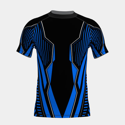 Blue Matrix Men's BJJ Rash Guard