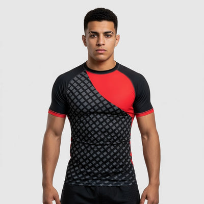 Vortex Grid Men's BJJ Rash Guard