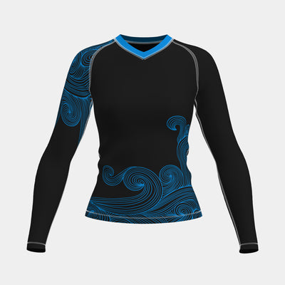 Women's Rash Guard (Long Sleeve): Design 3