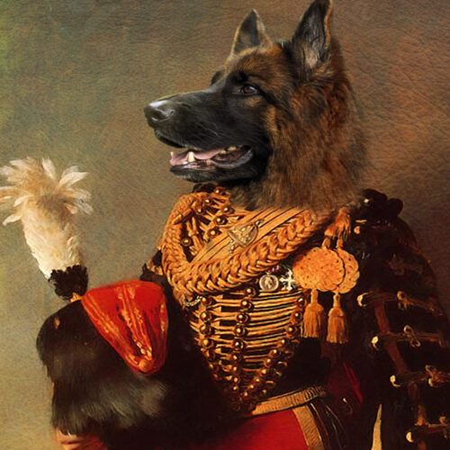 German Shepherd Royal Pet Portrait