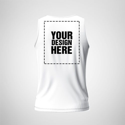 Mens Tank Top - White Color